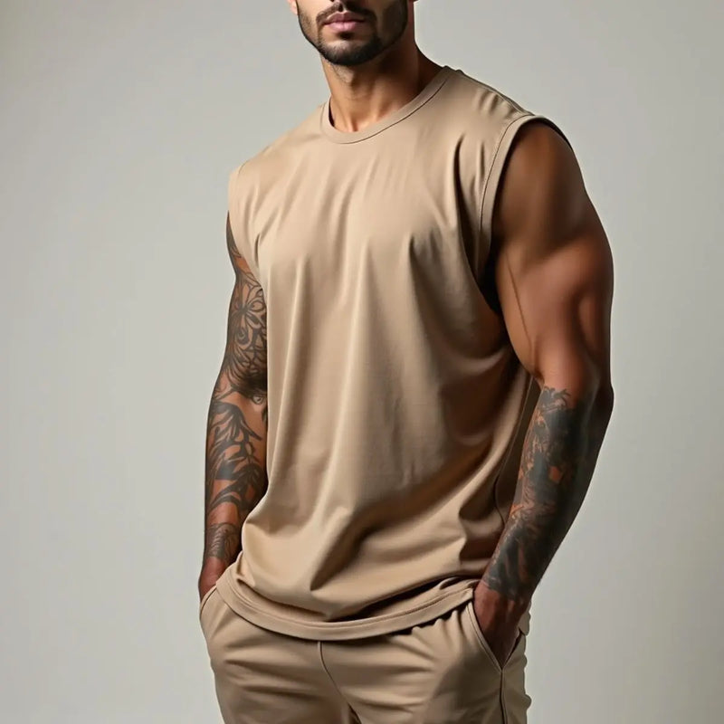 RGM01-LISA Camiseta Masculina Muscle 100% Algodão Confortável Casual Academia
