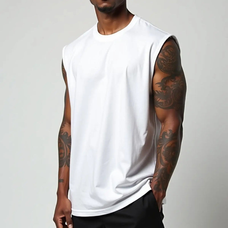 RGM01-LISA Camiseta Masculina Muscle 100% Algodão Confortável Casual Academia