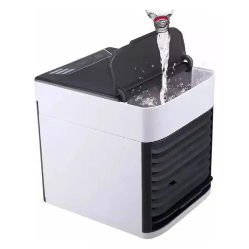 Mini Ar Condicionado Ar Condicionado Umidificador Portátil USB Compacto Refrigeração Eficiente Ambiente Confortável Prático Leve