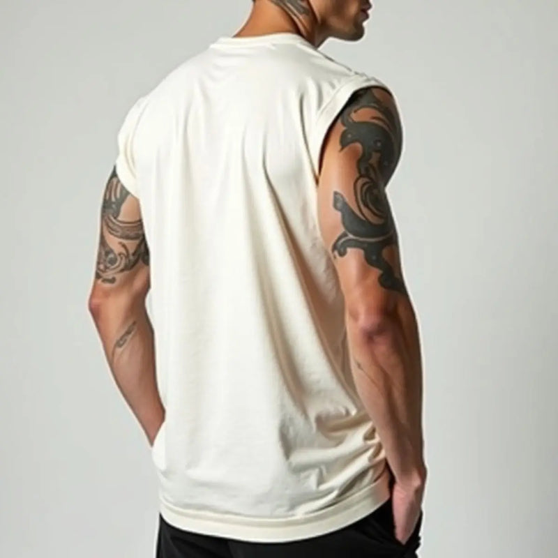 RGM01-LISA Camiseta Masculina Muscle 100% Algodão Confortável Casual Academia