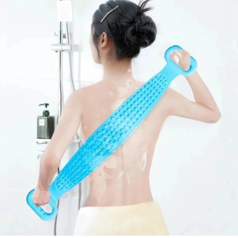 Escova de massagem de silicone esponja banho limpeza profunda da pele do corpo esfoliante suave antibacteriano relaxante higiene