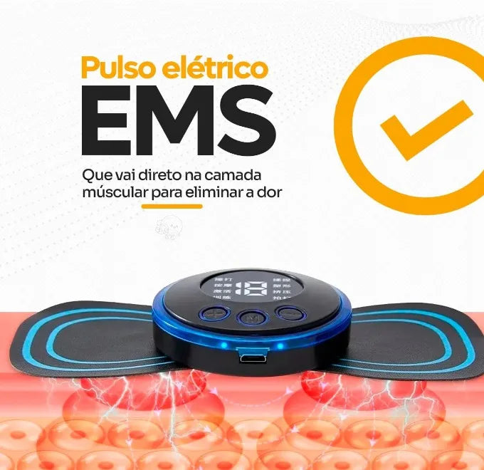 Mini Massageador Elétrico Portátil Aparelho de Massagem Recarregável Muscular Pescoço Pernas Coluna Lombar USB Fisioterapia Rela