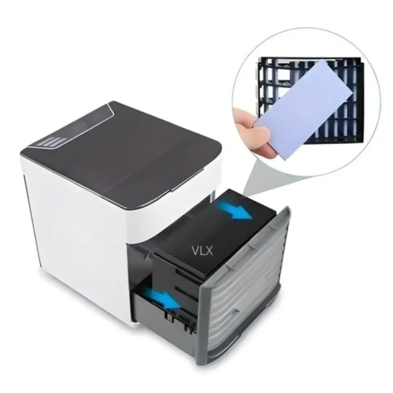 Mini Ar Condicionado Ar Condicionado Umidificador Portátil USB Compacto Refrigeração Eficiente Ambiente Confortável Prático Leve