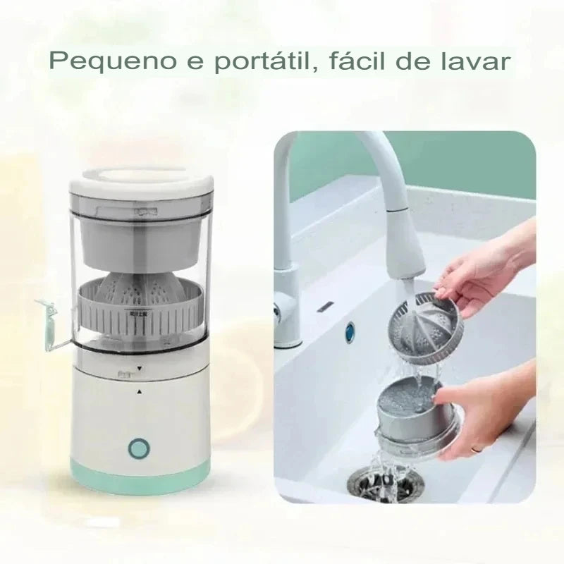Espremedor portátil - espremedor elétrico, espremedor de frutas, compacto e recarregável via USB, prático e elegante