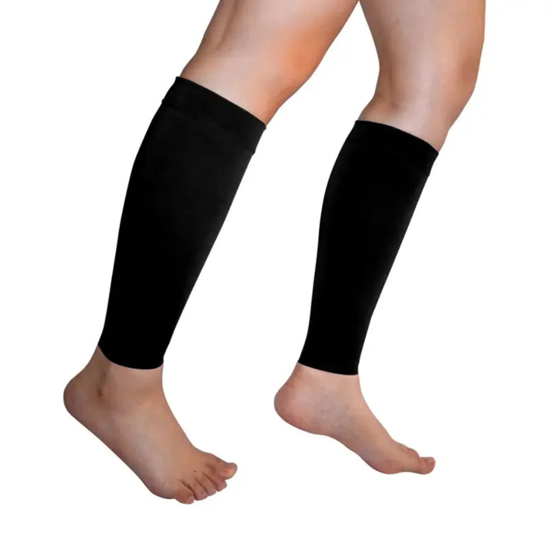 Par de Canelito Sports Compression Support Protetor de panturrilha Canela Meion Corrida Futebol Treinamento Masculino Feminino Unissex