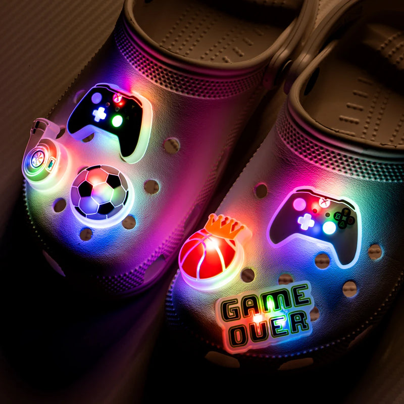 Sapatos LED rosa