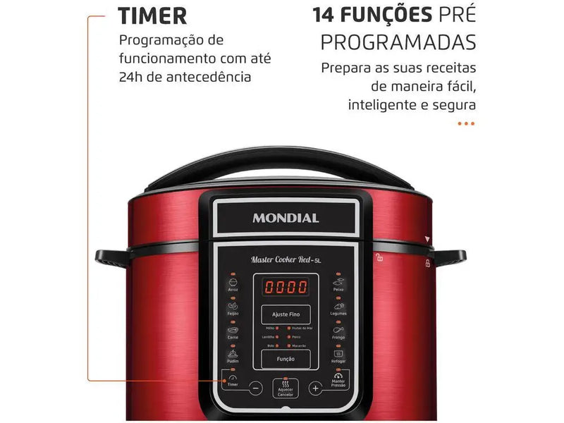 Mondial Digital Electric Pressure Cooker-220V