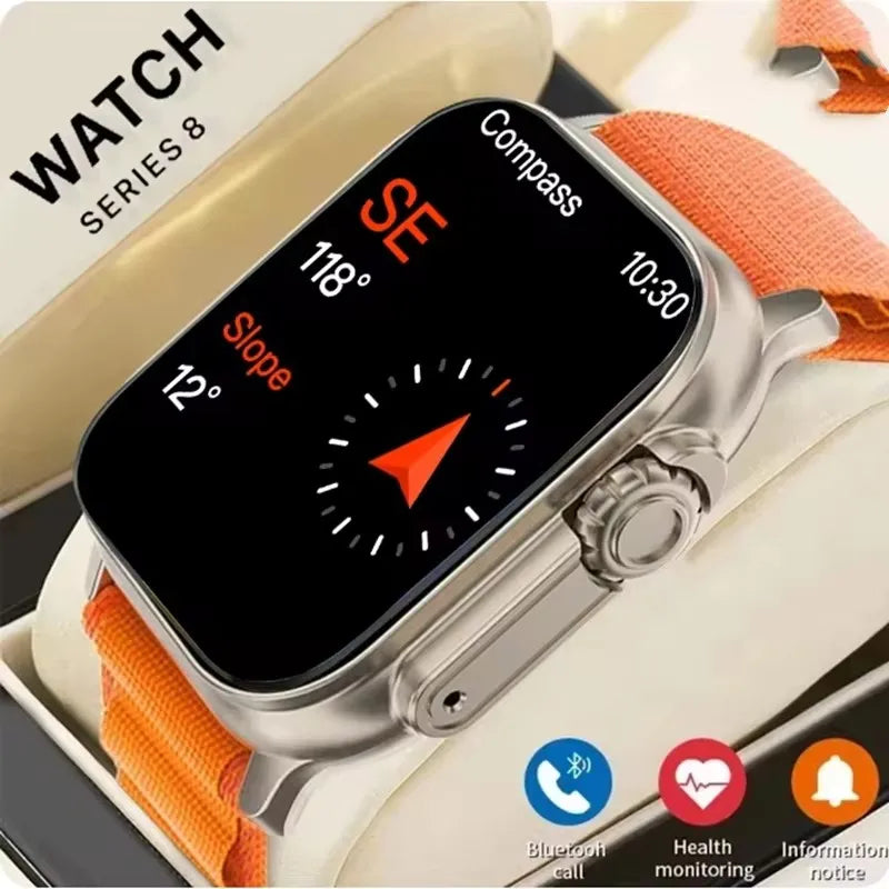 HW8 Smart Bluetooth ver homens é 9 mm 2,2 polegadas tela HD GPS NFC relógio inteligente à prova d'água pulseira de relógio esportivo