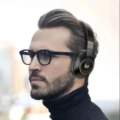 Monster XKH01 Fones de ouvido dobráveis sem fio Bluetooth 5.3, fones de ouvido esportivos, jogos, novo, original, 2023 Preto