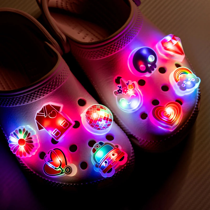 Sapatos LED rosa
