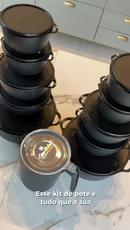 Kit 10 Potes Bowl + Jarra 1.800