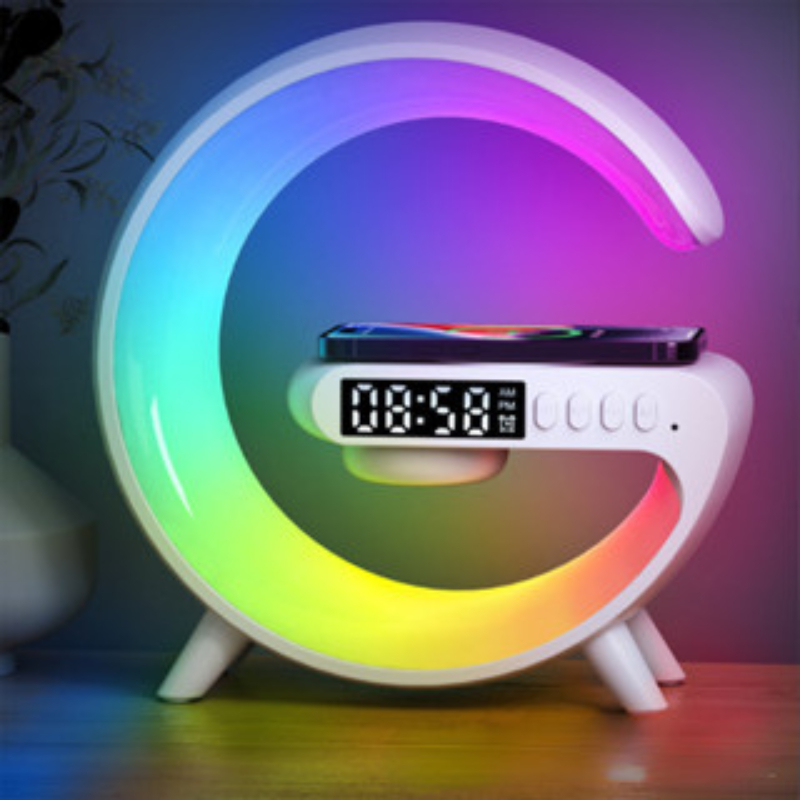 carregador sem fio speaker RGB estação inteligente multifuncional