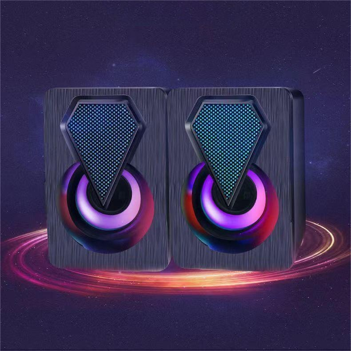 speaker gamer RGB para PC com som potente e moderno