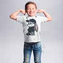 Camiseta Infantil Pernalonga Descolado Estiloso Moderna Básica Blusa Coelho Looney Tunes Anos80