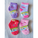 Kit 12 Pares Meia Infantil Menina Antiderrapante Estampada Colorida Meias Infantil de meninas