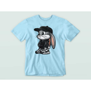 Camiseta Infantil Pernalonga Descolado Estiloso Moderna Básica Blusa Coelho Looney Tunes Anos80