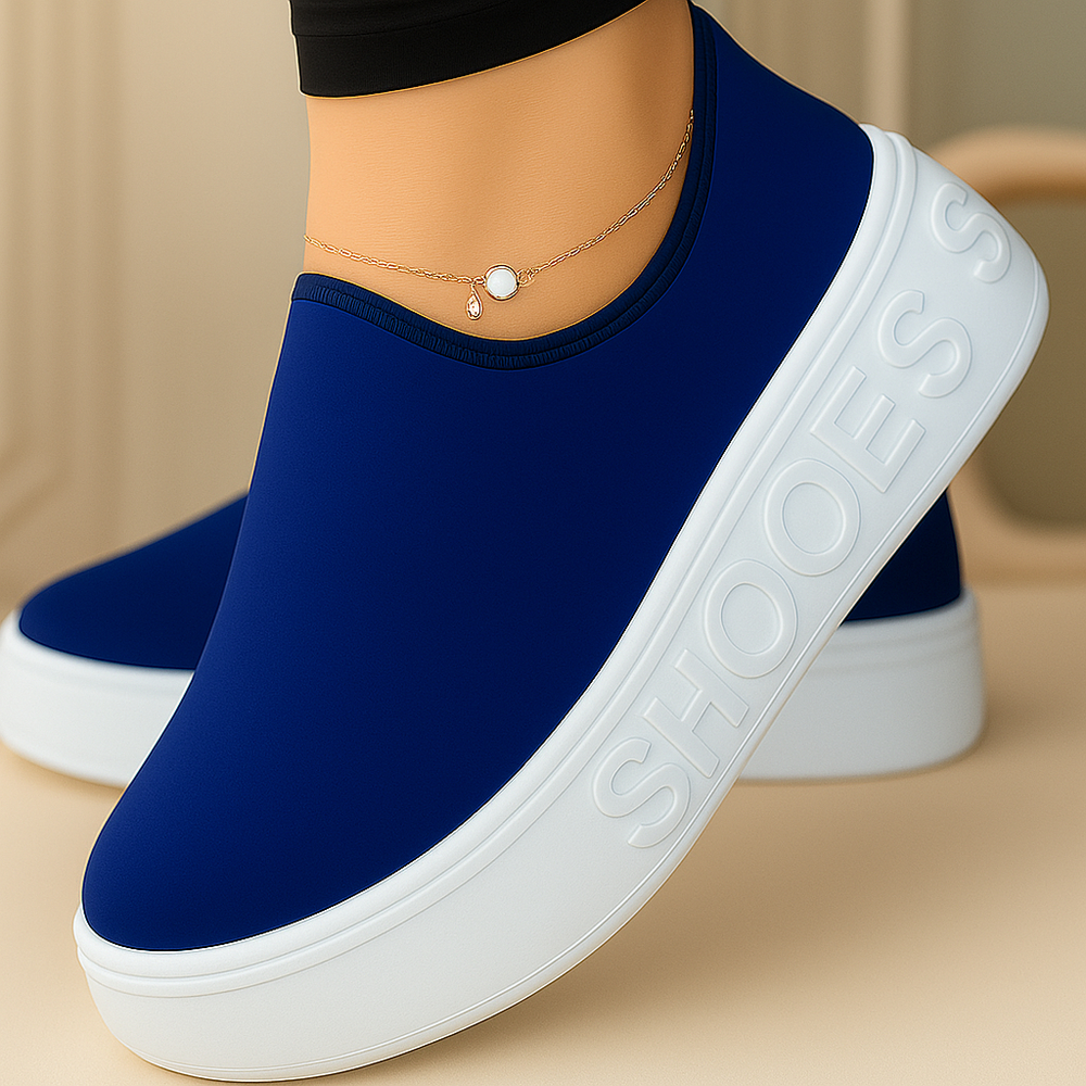 detalhe tênis feminino ortopédico confortável
