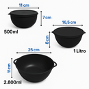 Kit 10 Potes Bowl + Jarra 1.800