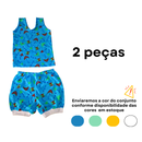 Kit Camiseta e Short Bebê Infantil Estampado 0 a 3 anos Menino Menina Algodão MELHOR PREÇO!!