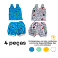 Kit Camiseta e Short Bebê Infantil Estampado 0 a 3 anos Menino Menina Algodão MELHOR PREÇO!!