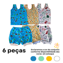 Kit Camiseta e Short Bebê Infantil Estampado 0 a 3 anos Menino Menina Algodão MELHOR PREÇO!!