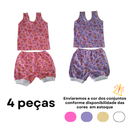Kit Camiseta e Short Bebê Infantil Estampado 0 a 3 anos Menino Menina Algodão MELHOR PREÇO!!