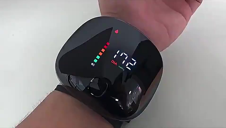 aparelho de pressão digital de pulso LED inteligente