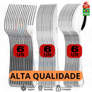 Jogo de Talheres 36 peças Aço Inox 12 Facas 12 Garfos de Mesa 12 Colheres Para Cozinha Casa